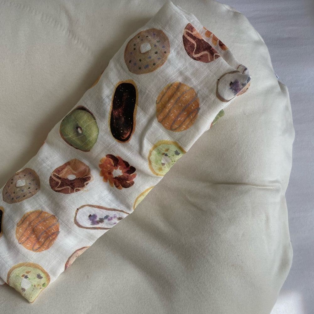 Donut Muslin Swaddle Blanket (New)